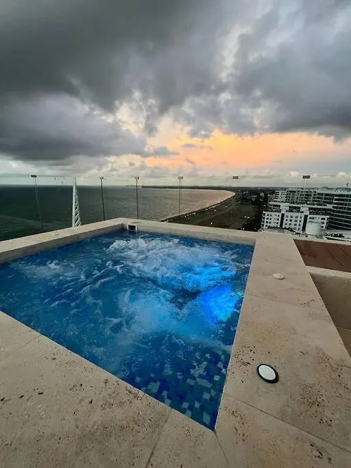Zona Morros Cartagena Apto 2 Hab Con Jacuzzi Y Terraza Bbq, Wifi Y Frente A La Playa Apartment Colombia
